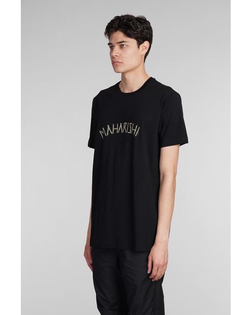 Maharishi T-shirt In Black Cotton for men