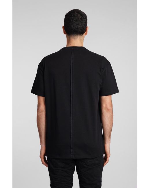 State of Order Fettuccia T-shirt In Black Cotton for men