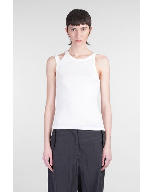 Topwear in Cotone Bianco di Laneus in White