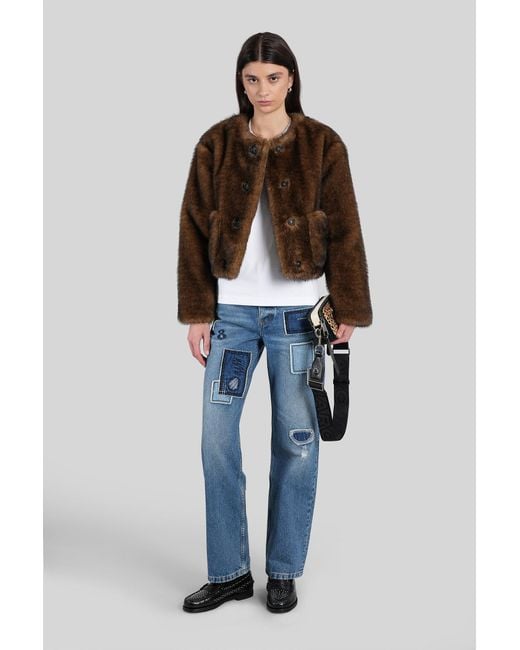 Marc Jacobs Brown Fur & Shearling