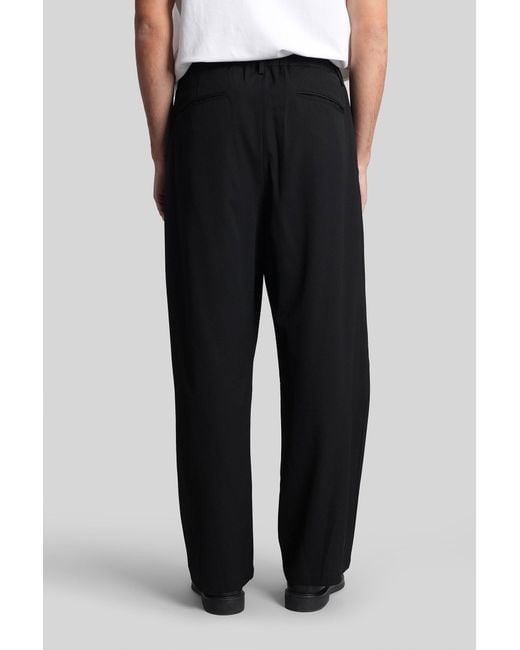 Attachment Pants In Black Wool for men