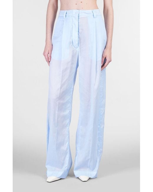 Pantalone Billie 3111 in Cotone Celeste di THE LATEST in Blue