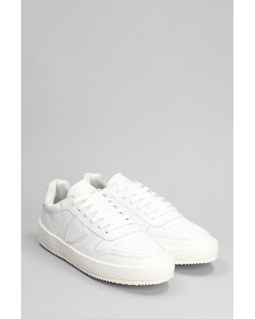 Philippe Model White Nice Low Sneakers for men
