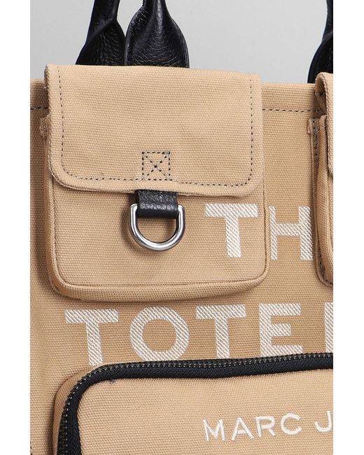 Marc Jacobs Natural The Medium Tote Tote In Camel Cotton