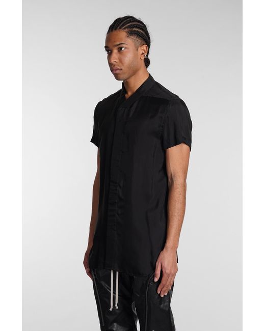 Rick Owens Black Golf Shirt Shirt for men