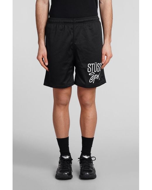 Stussy Shorts In Black Polyester for men