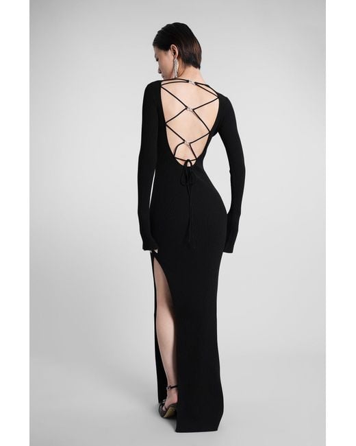 Mach & Mach Black Mach & Mach Long Dress
