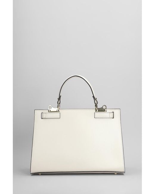 Tote Alma L Bx in Pelle Beige di Marc Ellis in Natural