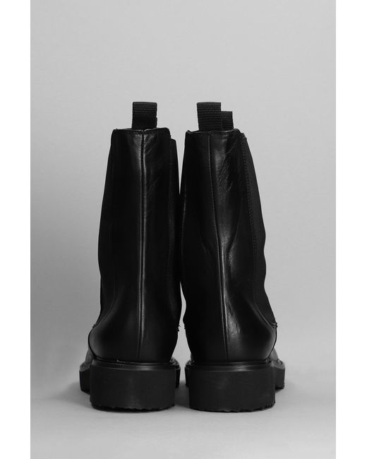 Carmens Nelly Beat Combat Boots In Black Leather | Lyst