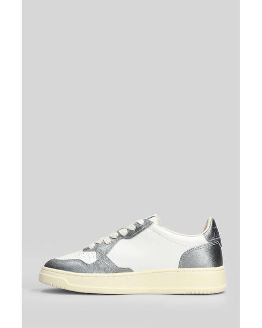 Autry White Medalist Sneakers