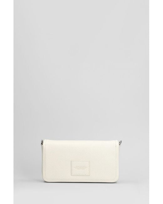 Marc Jacobs Natural The Mini Bag Shoulder Bag In White Leather