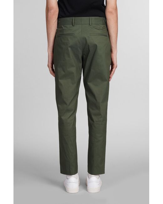 Pantalone in Cotone Verde di PT Torino in Green da Uomo