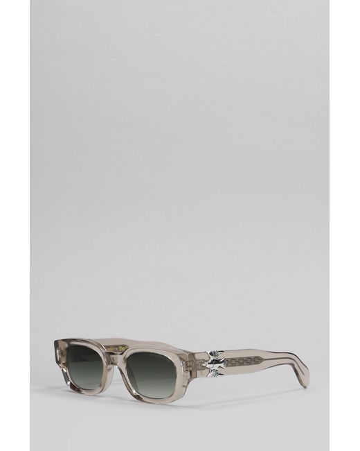 Cutler & Gross Gray The Great Frog Sunglasses In Transparent Acetate