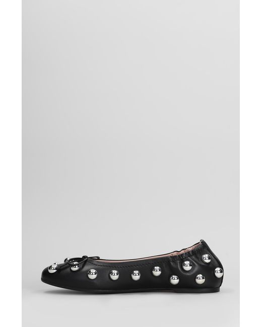 Ballerine in Pelle Nera di Pedro Miralles in Black