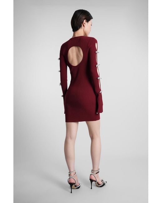 Mach & Mach Red Mach & Mach Mini Dress
