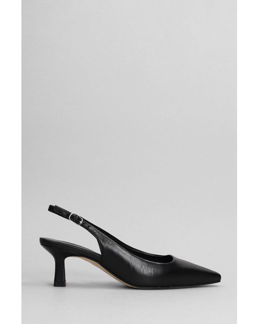 Decollete in Pelle Nera di Julie Dee in Gray