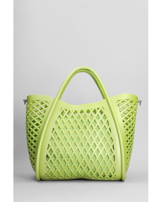 Tote Flat Buby Basket in Gomma Verde di Marc Ellis in Green