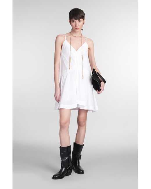 Abito donna Danielle in Cotone Bianco di Isabel Marant in White