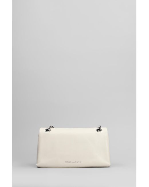 Borsa a spalla The dual chain mini in Pelle Beige di Marc Jacobs in Natural