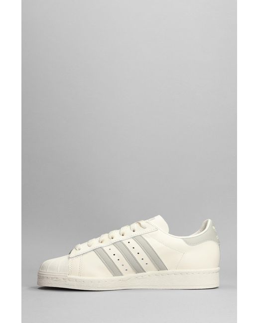 Sneakers Superstar 82 in Pelle Bianca di adidas da Uomo | Lyst