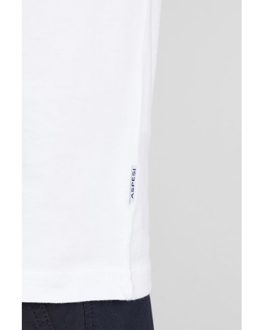 Aspesi T-shirt Ay28 T-shirt In White Cotton for men
