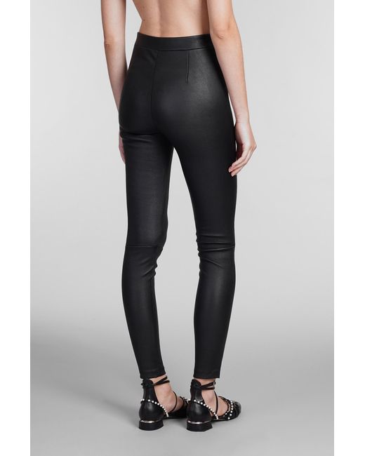 Theory Leggings In Black Leather | Lyst