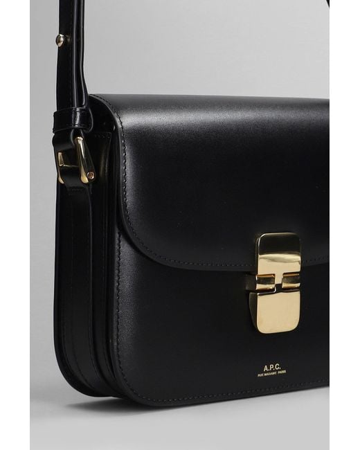A.P.C. Black Grace Small Shoulder Bag