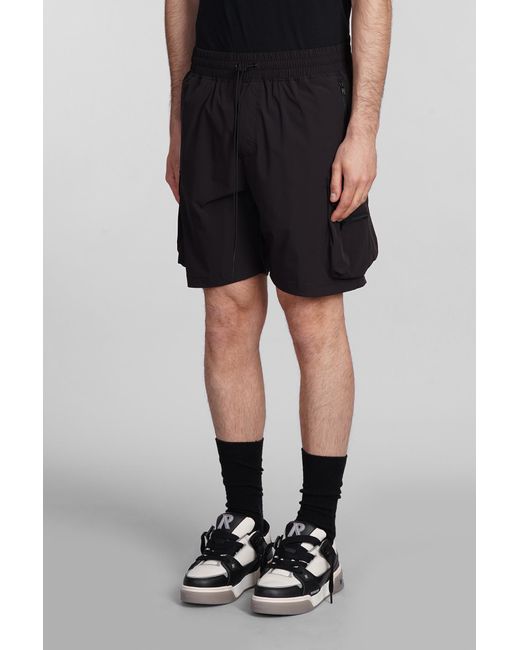 Represent Shorts In Black Nylon for men