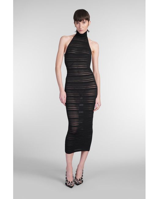 Abito donna in viscosa Nera di ANDREADAMO in Black