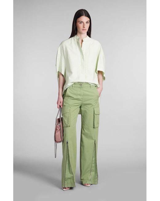 Pantalone in Cotone Verde di Stella McCartney in Green