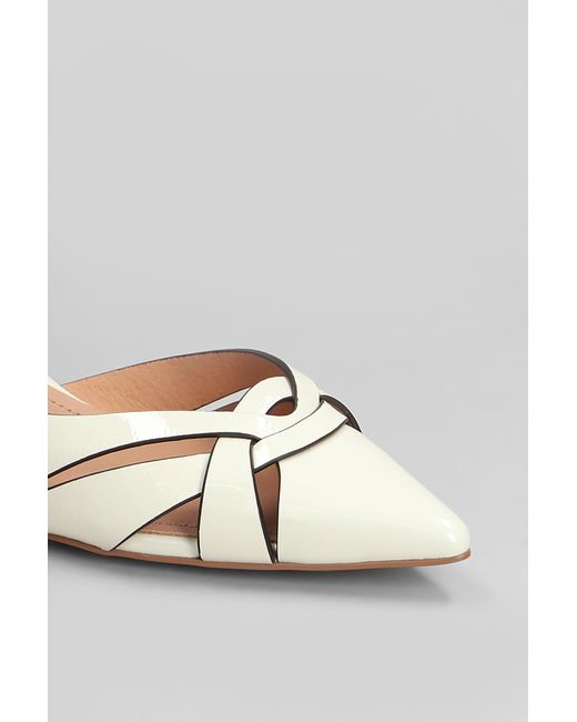 Bibi Lou Multicolor Nolia 45 Pumps In White Patent Leather