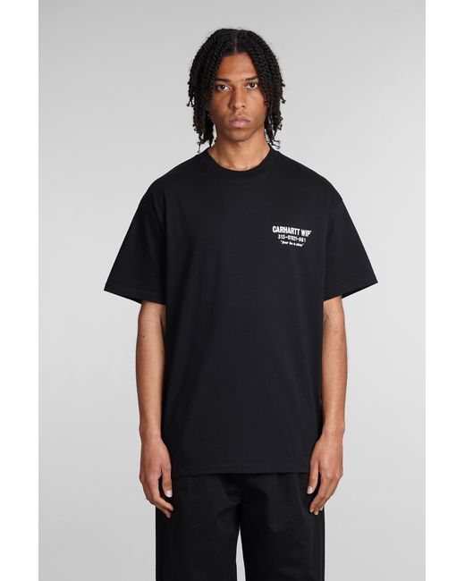 Carhartt T-shirt In Black Cotton for men