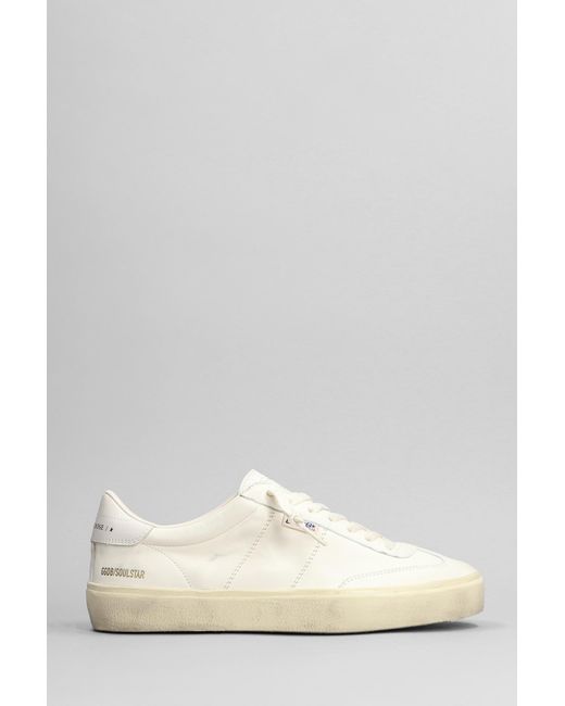 Golden Goose Deluxe Brand Soul-star Sneakers In White Leather for men