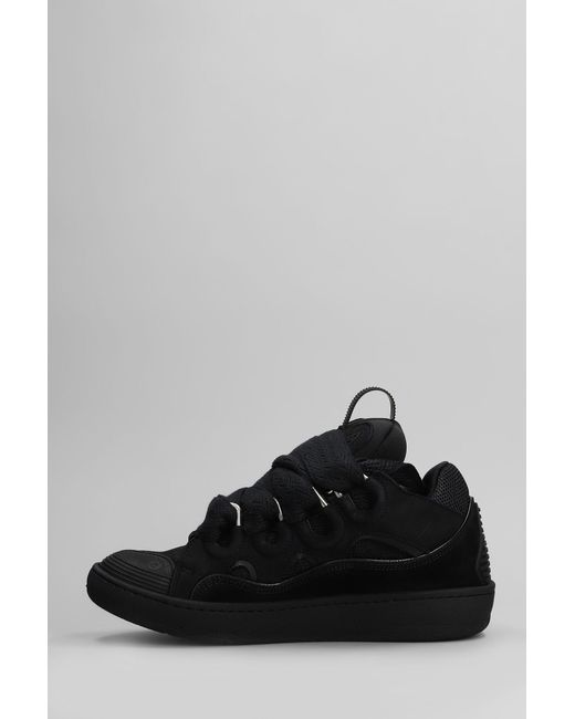 Lanvin Black Curb Sneakers