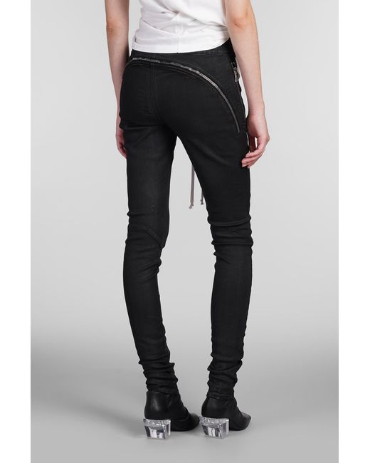 Pantalone Gary legging in Cotone Nero di Rick Owens in Black