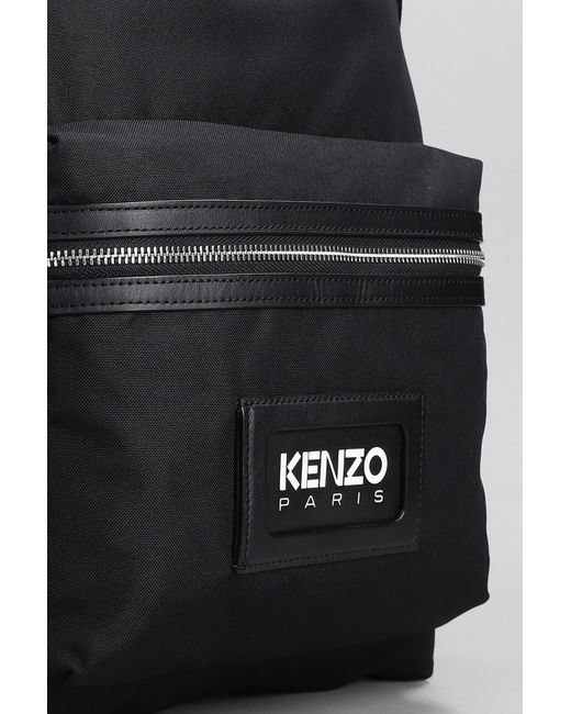 KENZO Backpack In Black Polyester for men