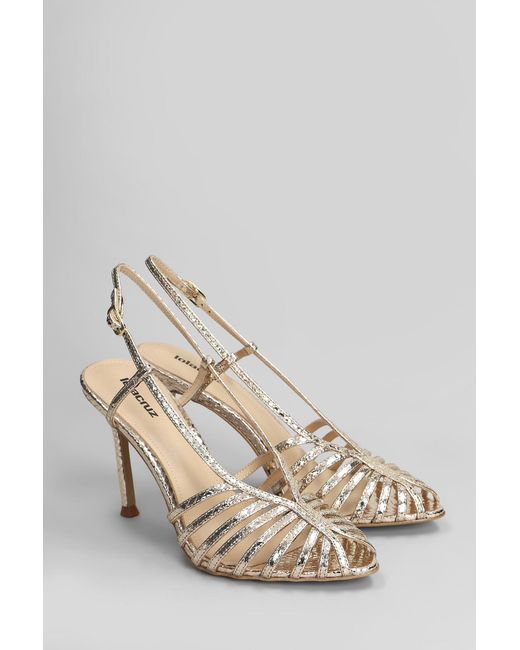 Lola Cruz Multicolor Diana 95 Sandals In Platinum Leather