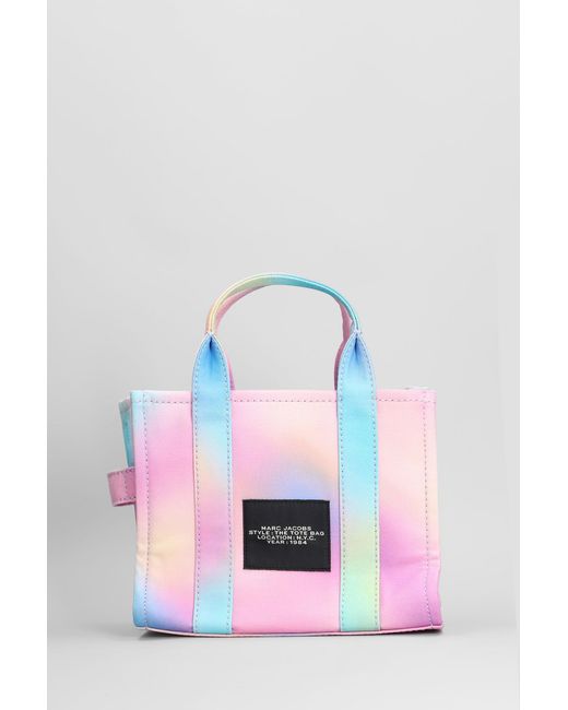 Marc Jacobs Pink The Small Tote Tote In Multicolor Cotton