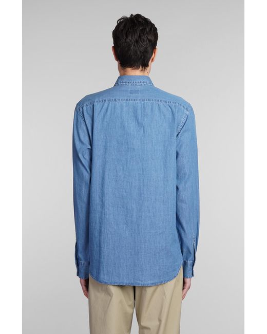 Aspesi Blue Camicia Sterling Ii Shirt for men