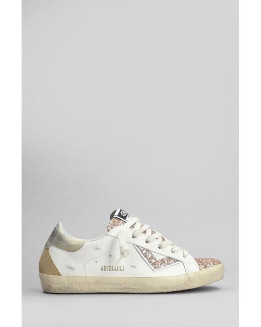 Sneakers Suprime in Pelle Bianca di 4b12 in White