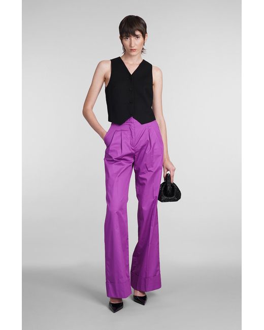 ANDAMANE Purple Pauline Vest In Black Polyester