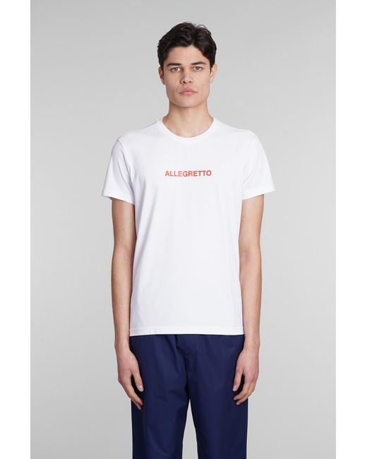 Aspesi Allegretto T-shirt In White Cotton for men