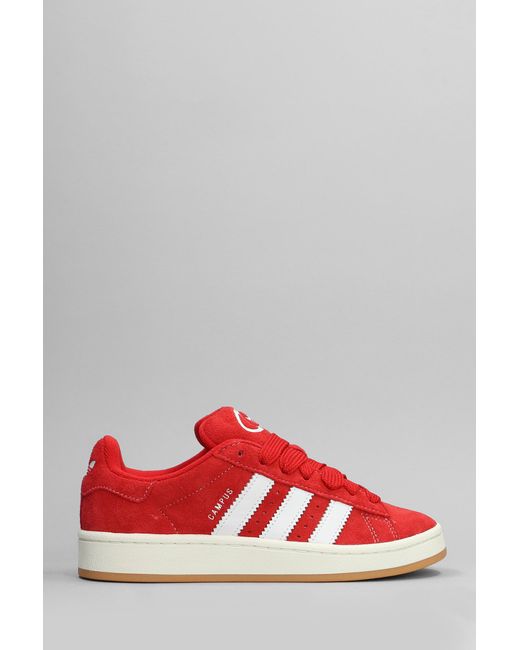 Adidas Campus 00s Sneakers In Red Suede