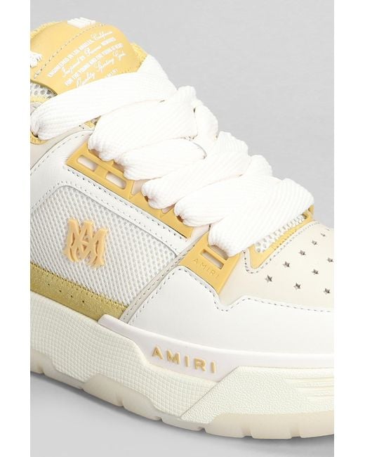 Sneakers Ma1 in pelle e tessuto Beige di Amiri in White da Uomo