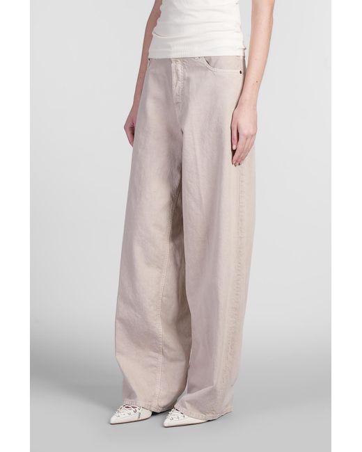 Pantalone Bethany in Cotone Marrone di Haikure in Pink