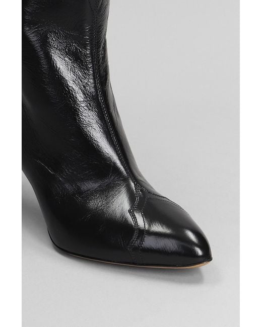 Isabel Marant Black Dytho High Heels Ankle Boots