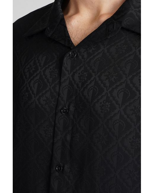 Camicia in acetato Nero di MARINE SERRE in Black da Uomo