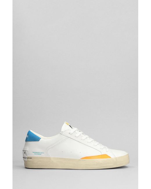 Crime London Sneakers In White Leather for men