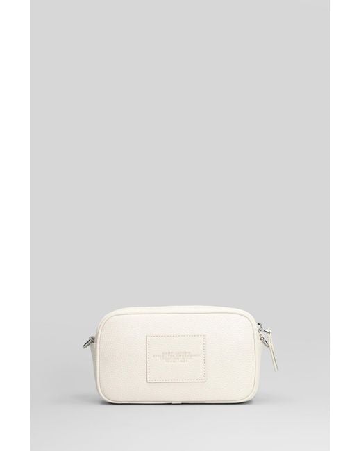 Marc Jacobs Natural The Crossbody Shoulder Bag In White Leather