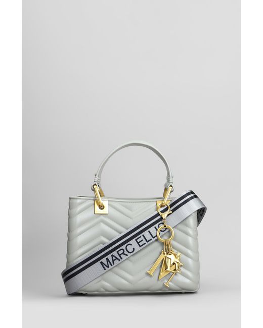 Marc Ellis Gray Flat Krissy M Wave Shoulder Bag In Grey Rubber/plasic